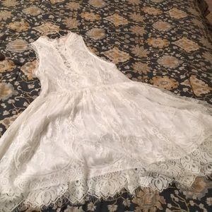 White sequence dress